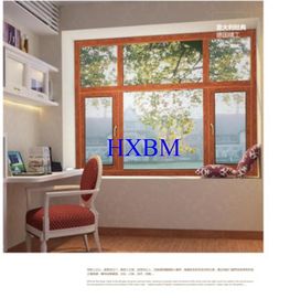 Alumínio e madeira home contemporâneos Windows, 5mm dobro de vidro Windows vitrificado