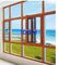 Alumínio e madeira home contemporâneos Windows, 5mm dobro de vidro Windows vitrificado