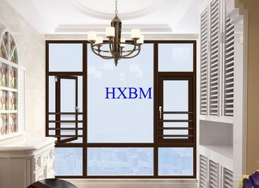 O projeto moderno Windows de madeira folheado de alumínio da casa personalizou a cor opcional para o mercado dos UAE
