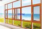 O projeto moderno Windows de madeira folheado de alumínio da casa personalizou a cor opcional para o mercado dos UAE